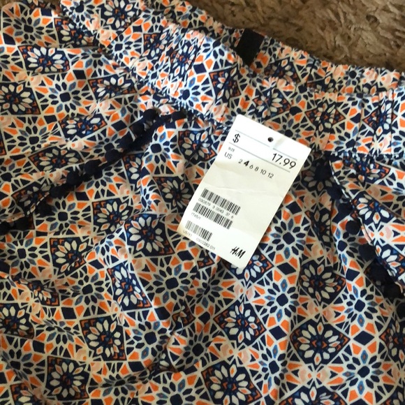 Blue/White/Orange Shorts - Picture 2 of 2